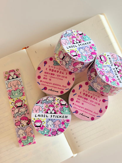 Shiima | Today’s Mood Label Sticker Roll