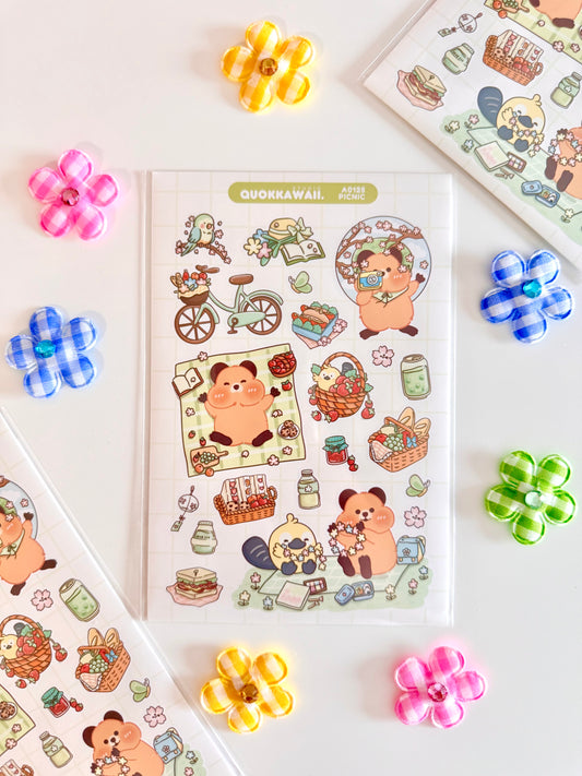 Quokkawaii Studio | Picnic Sticker Sheet