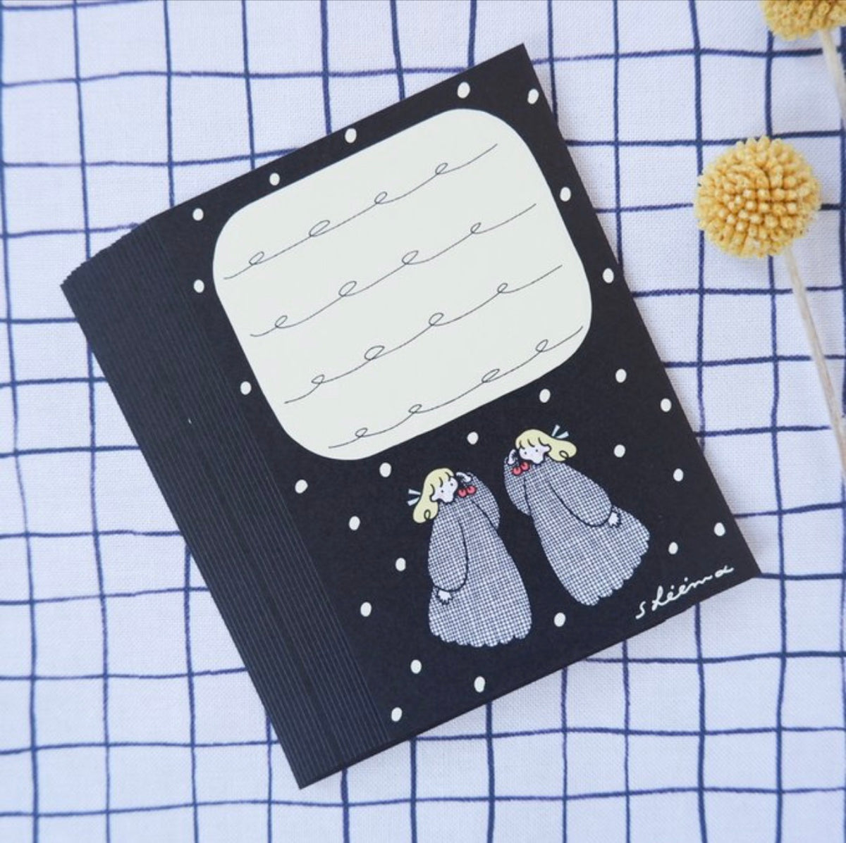 Shiima | Black Cherry Girl A7 Memo Paper