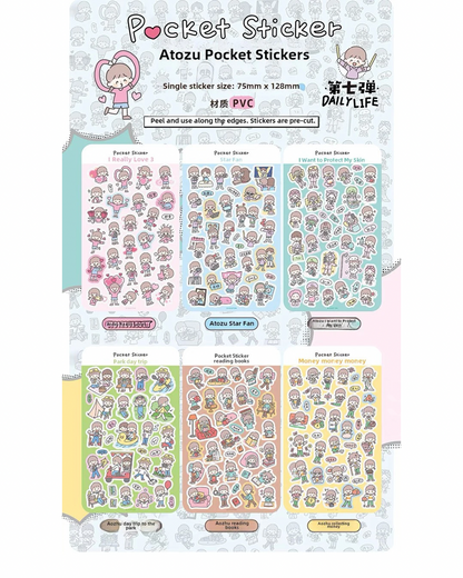 zZoton Molinta | Pocket Sticker Sheet - Daily Life Series