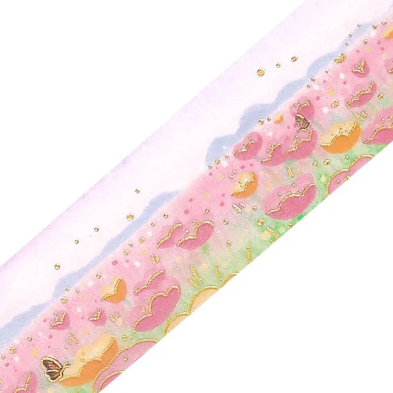 BGM Foil Stamping Masking Tape Dreamy scenery - Flower garden