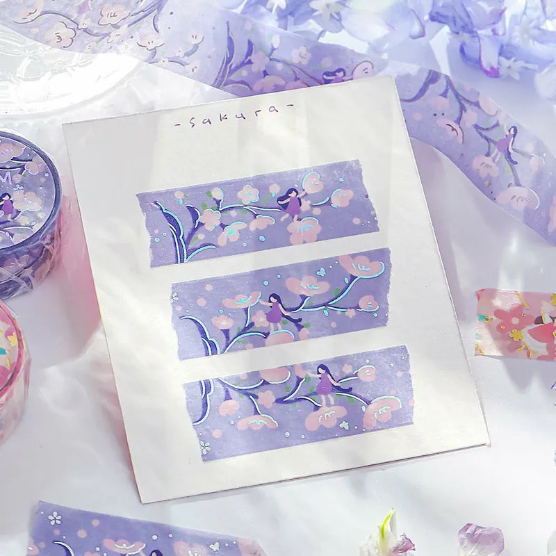 BGM Foil Stamping Masking Tape - Flower Story