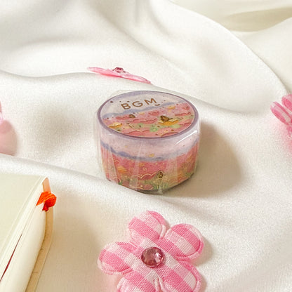 BGM Foil Stamping Masking Tape Dreamy scenery - Flower garden