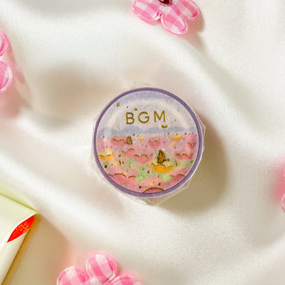 BGM Foil Stamping Masking Tape Dreamy scenery - Flower garden