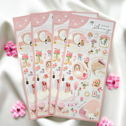 Mind Wave Room Arrange Sticker - Flower