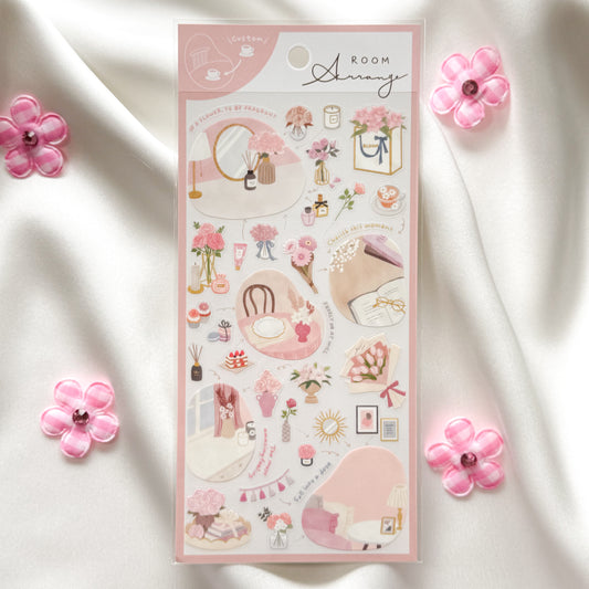Mind Wave Room Arrange Sticker - Flower