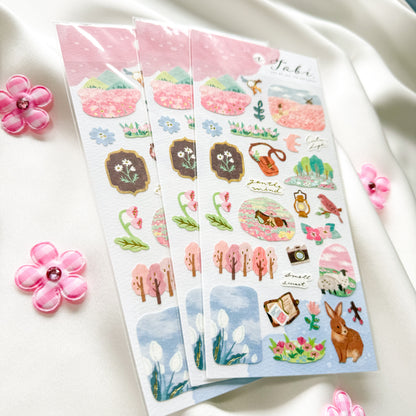 Mind Wave Tabi Sticker - Spring field