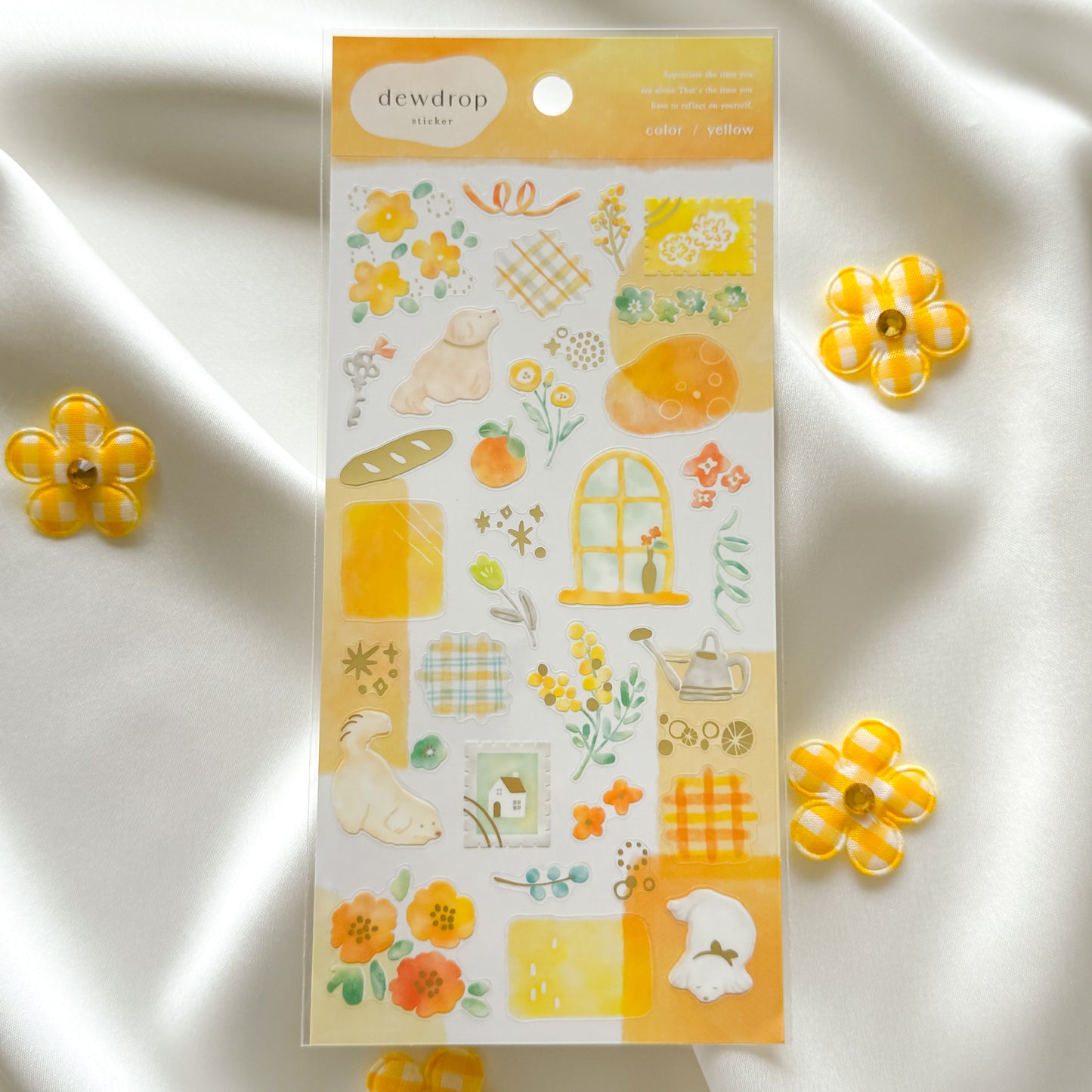 Mind Wave Dewdrop Clear PET Sticker Sheet - Made in Japan