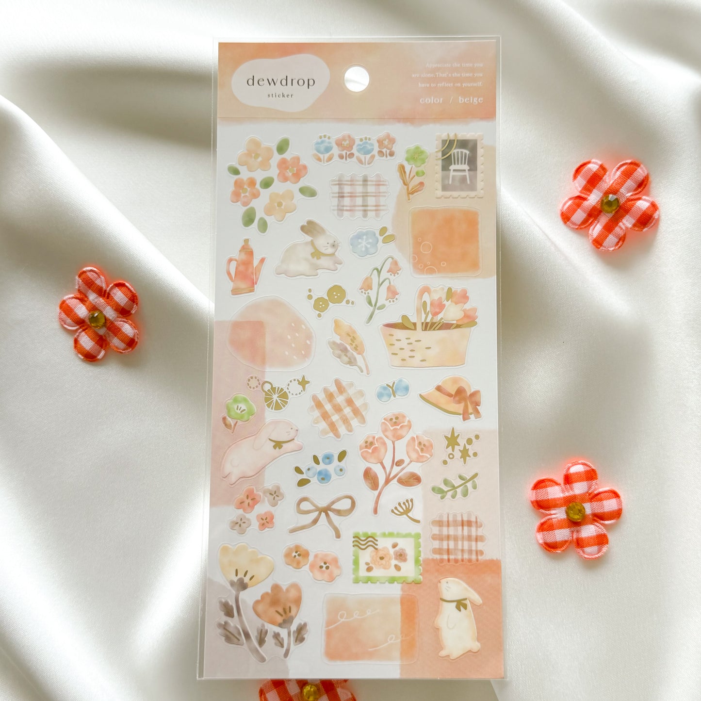 Mind Wave Dewdrop Clear PET Sticker Sheet - Made in Japan
