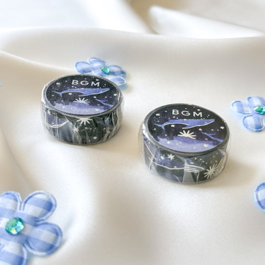 BGM Foil Stamping Masking Tape - Starry whale
