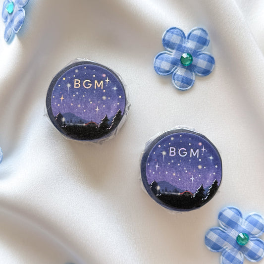 BGM Foil Stamping Masking Tape Dreamy scenery / Starry sky