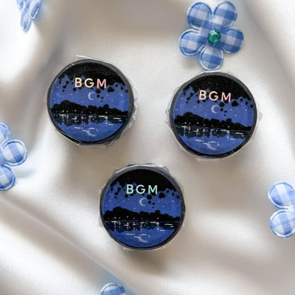 BGM Foil Stamping Masking Tape Dreamy scenery / Lake at night