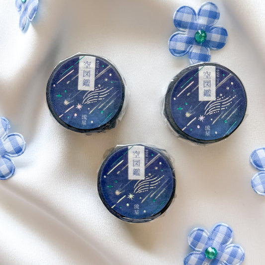 BGM Foil Stamping Masking Tape - Sora Zukan / Meteor