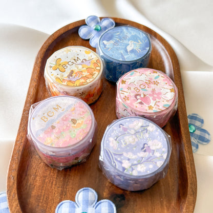 BGM Foil Stamping Masking Tape - Flower Story