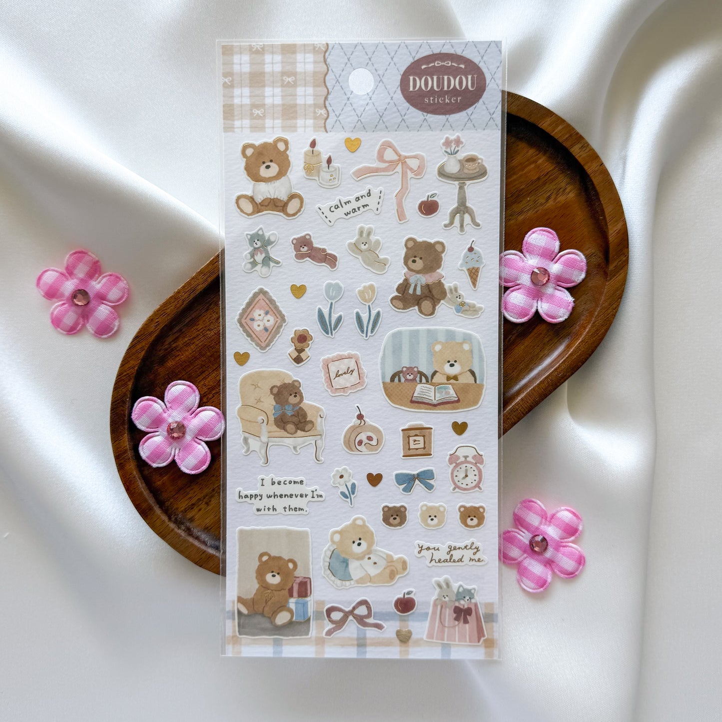 Mind Wave DouDou Sticker Sheet - Kuma (Bear)