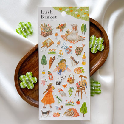 Mind Wave Lush Basket Sticker - Orange
