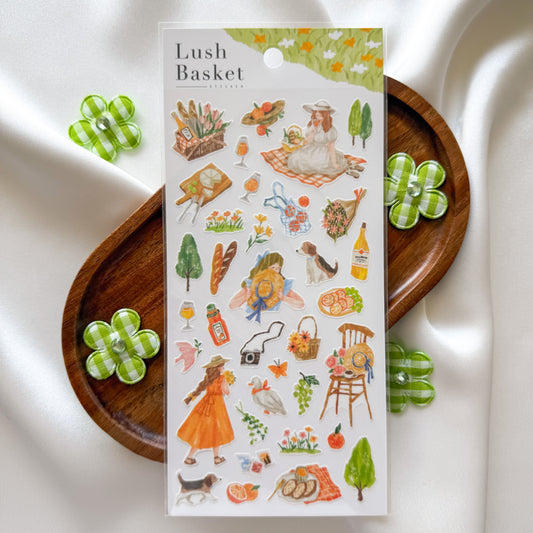 Mind Wave Lush Basket Sticker - Orange