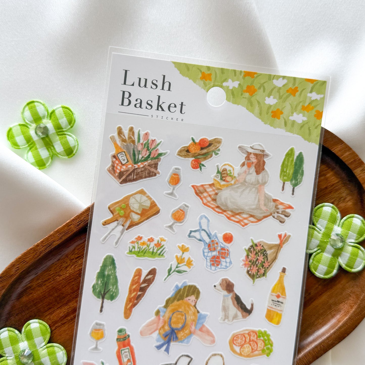 Mind Wave Lush Basket Sticker - Orange