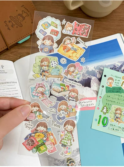 zZoton Molinta | Hand-Drawn Watercolor Sticker Sheet