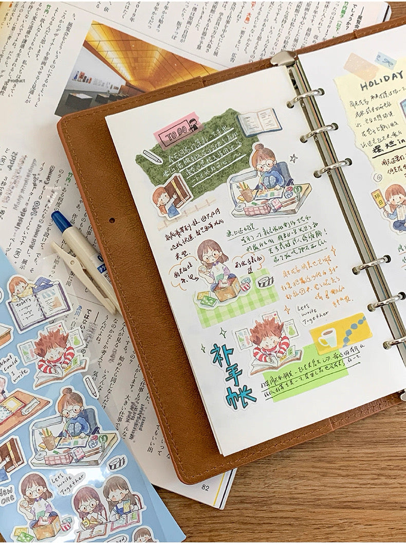 zZoton Molinta | Hand-Drawn Watercolor Sticker Sheet