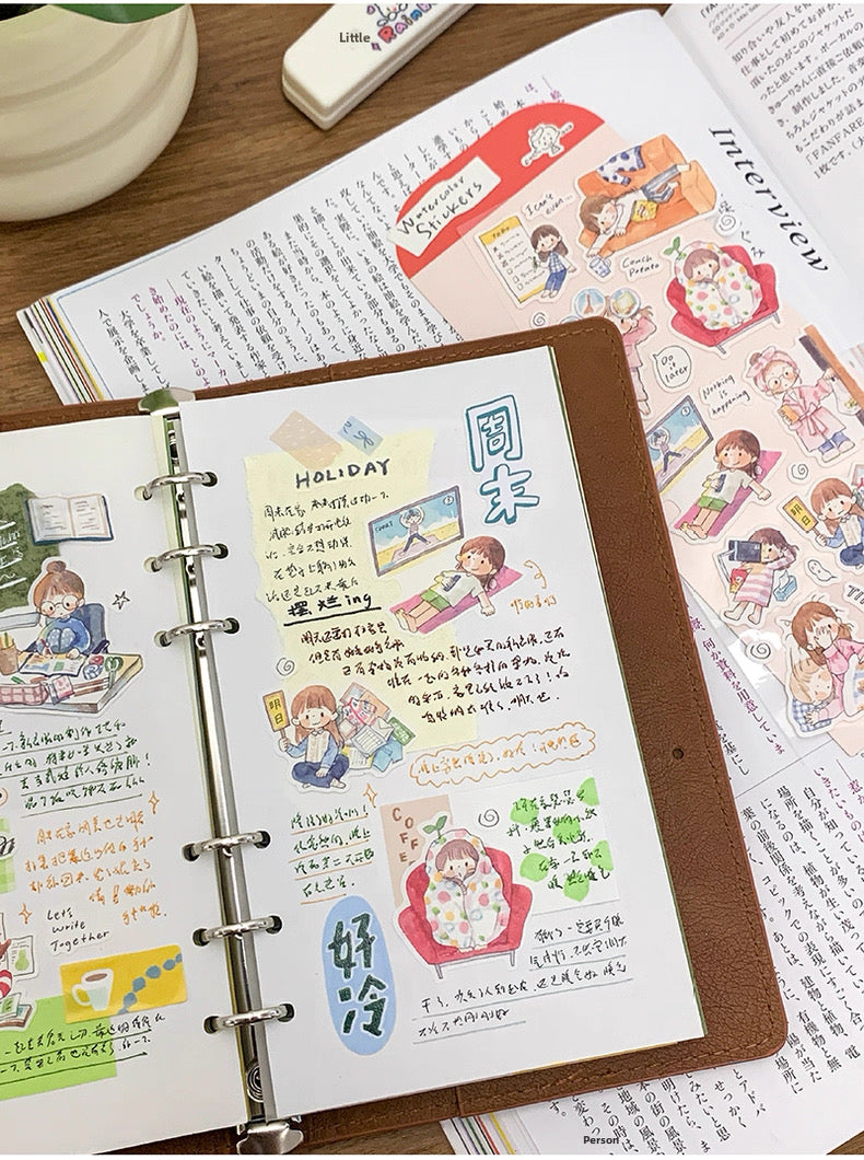 zZoton Molinta | Hand-Drawn Watercolor Sticker Sheet