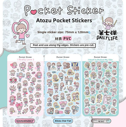 zZoton Molinta | Pocket Sticker Sheet - Daily Life Series