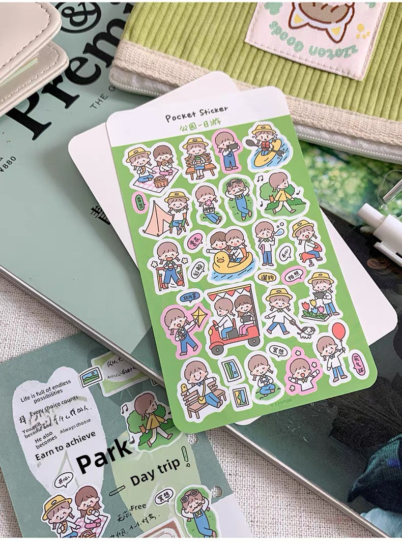 zZoton Molinta | Pocket Sticker Sheet - Daily Life Series