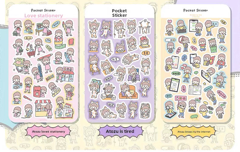 zZoton Molinta | Pocket Sticker Sheet - Daily Life Series