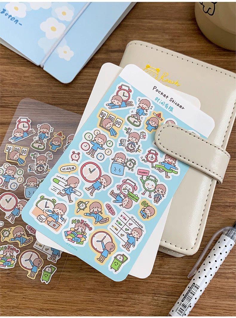 zZoton Molinta | Pocket Sticker Sheet - Daily Life Series