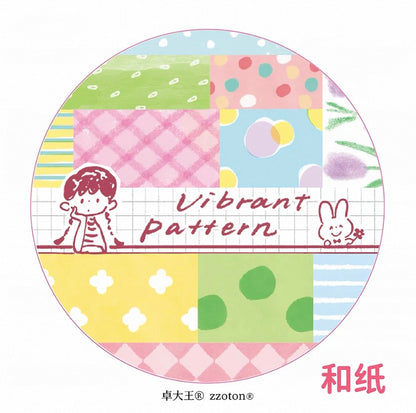 zZoton Molinta | Vibrant Pattern Washi tape Roll