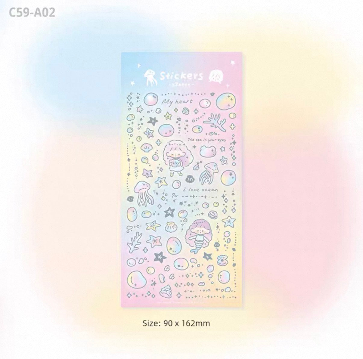 zZoton Molinta | Shimmer Sticker Sheet