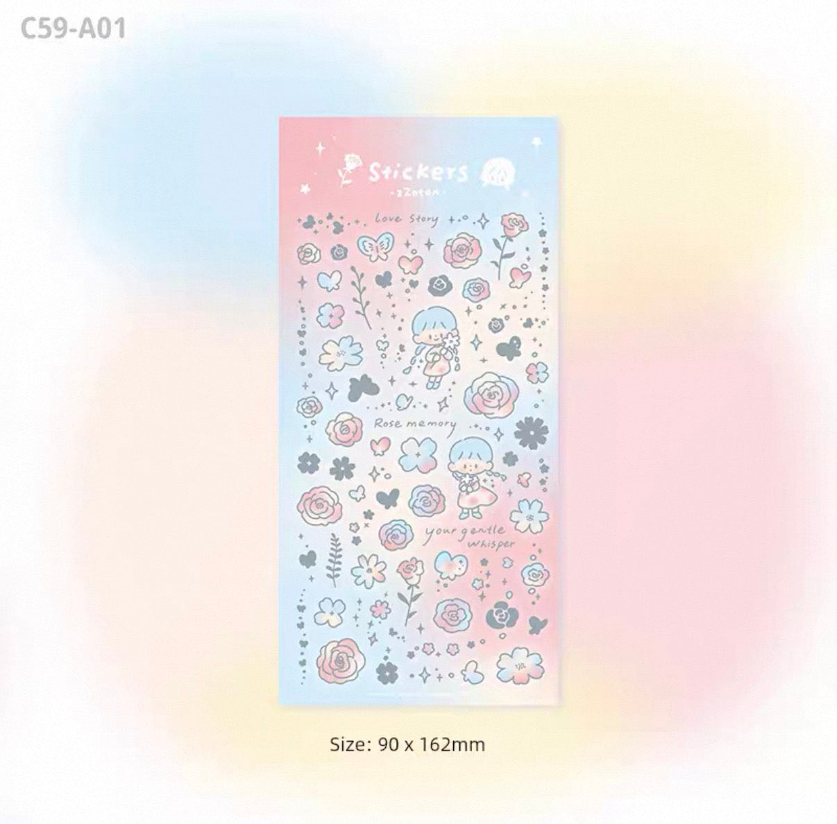 zZoton Molinta | Shimmer Sticker Sheet