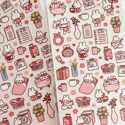 Cherry Rabbit | Daily Life of Rabbit Sticker Sheet no.105