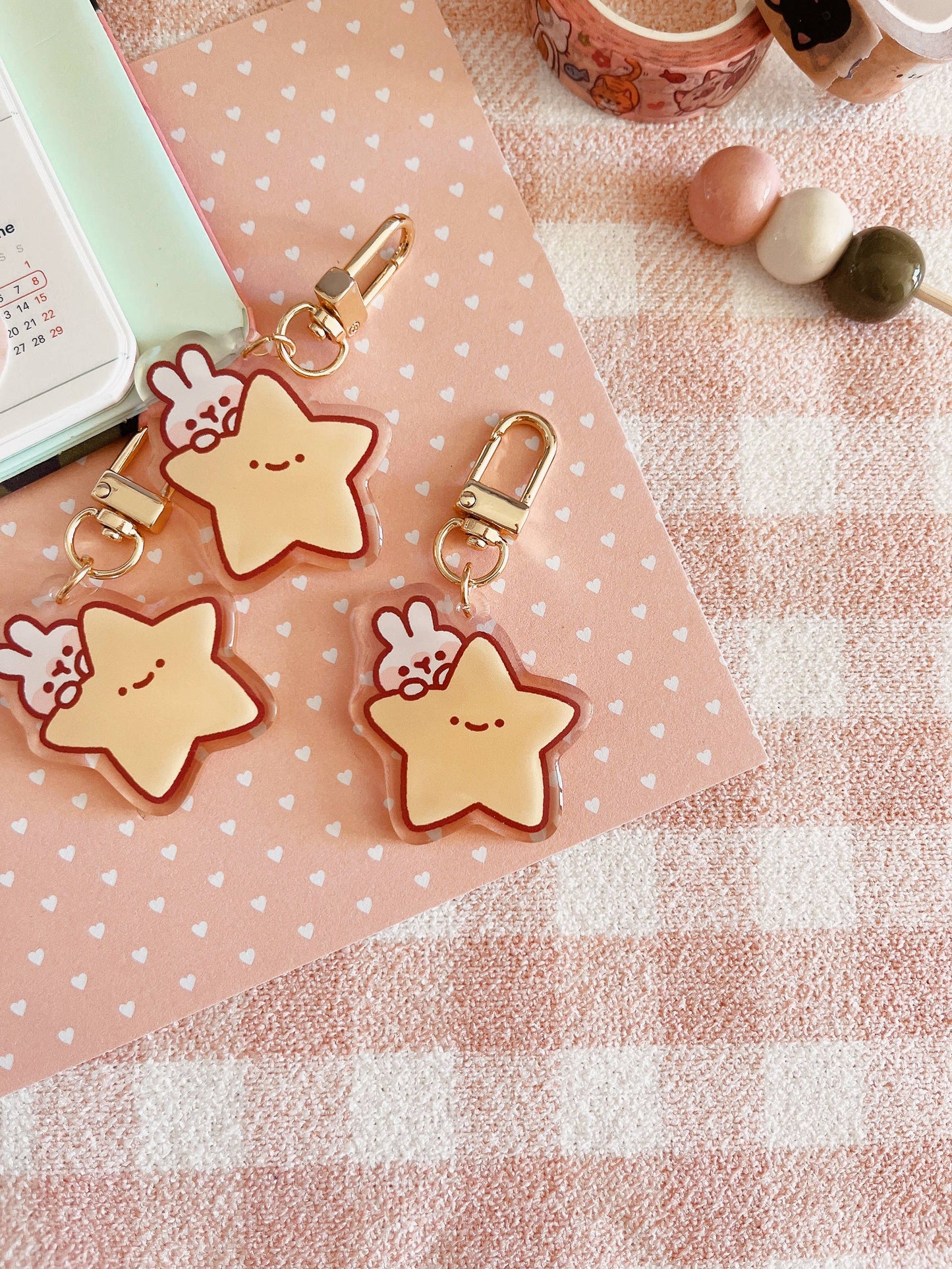 Cherry Rabbit | Star Rabbit Keychain