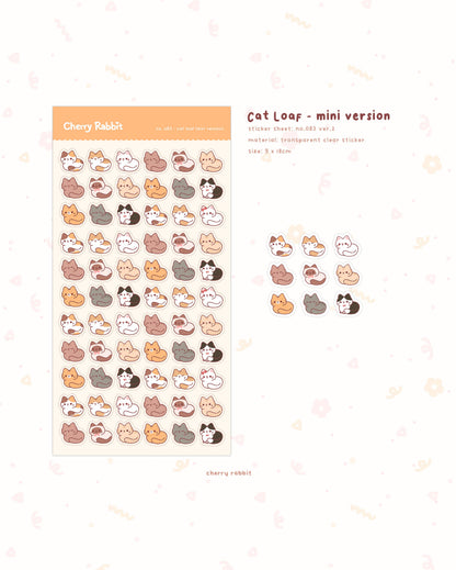 Cherry Rabbit | Cat Loafs (Mini Version) Sticker Sheet no.082 - ver.2