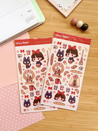 Cherry Rabbit | Kiki's Delivery Service Sticker Sheet
