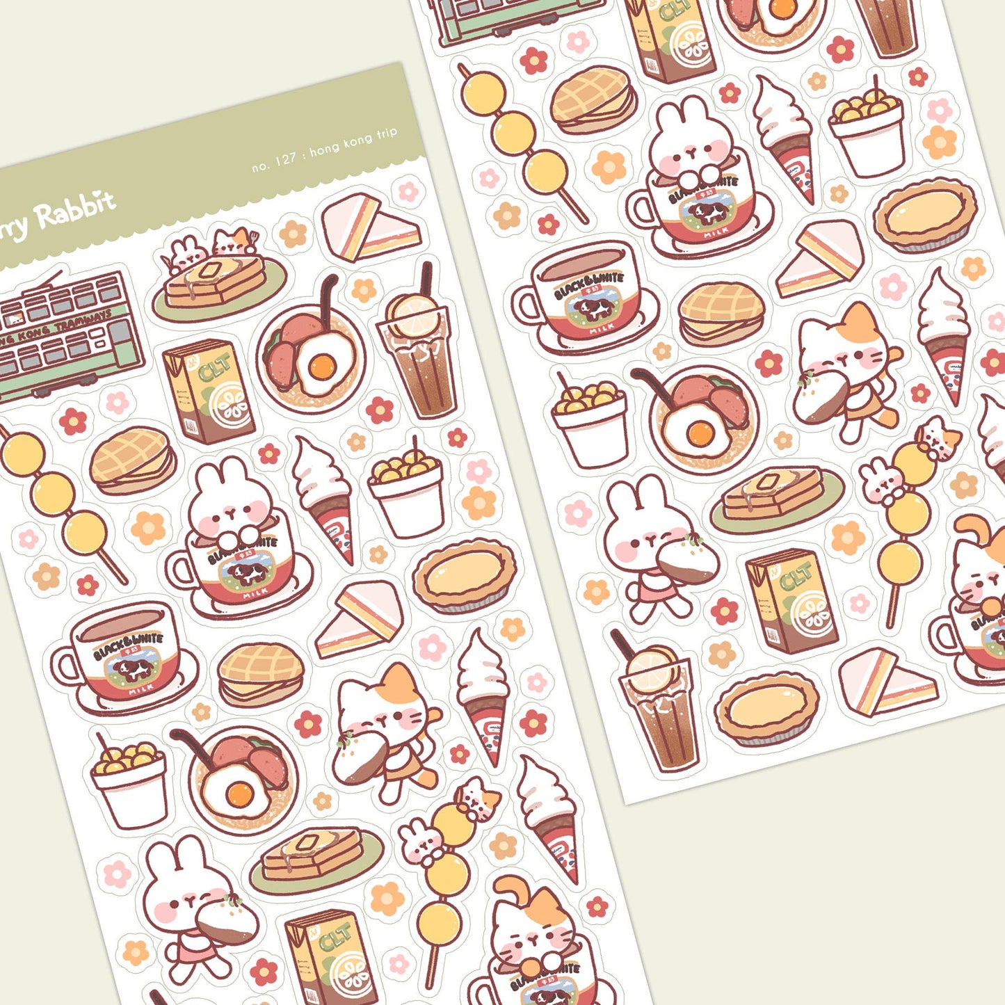 Cherry Rabbit | Hong Kong Trip Sticker Sheet no.127