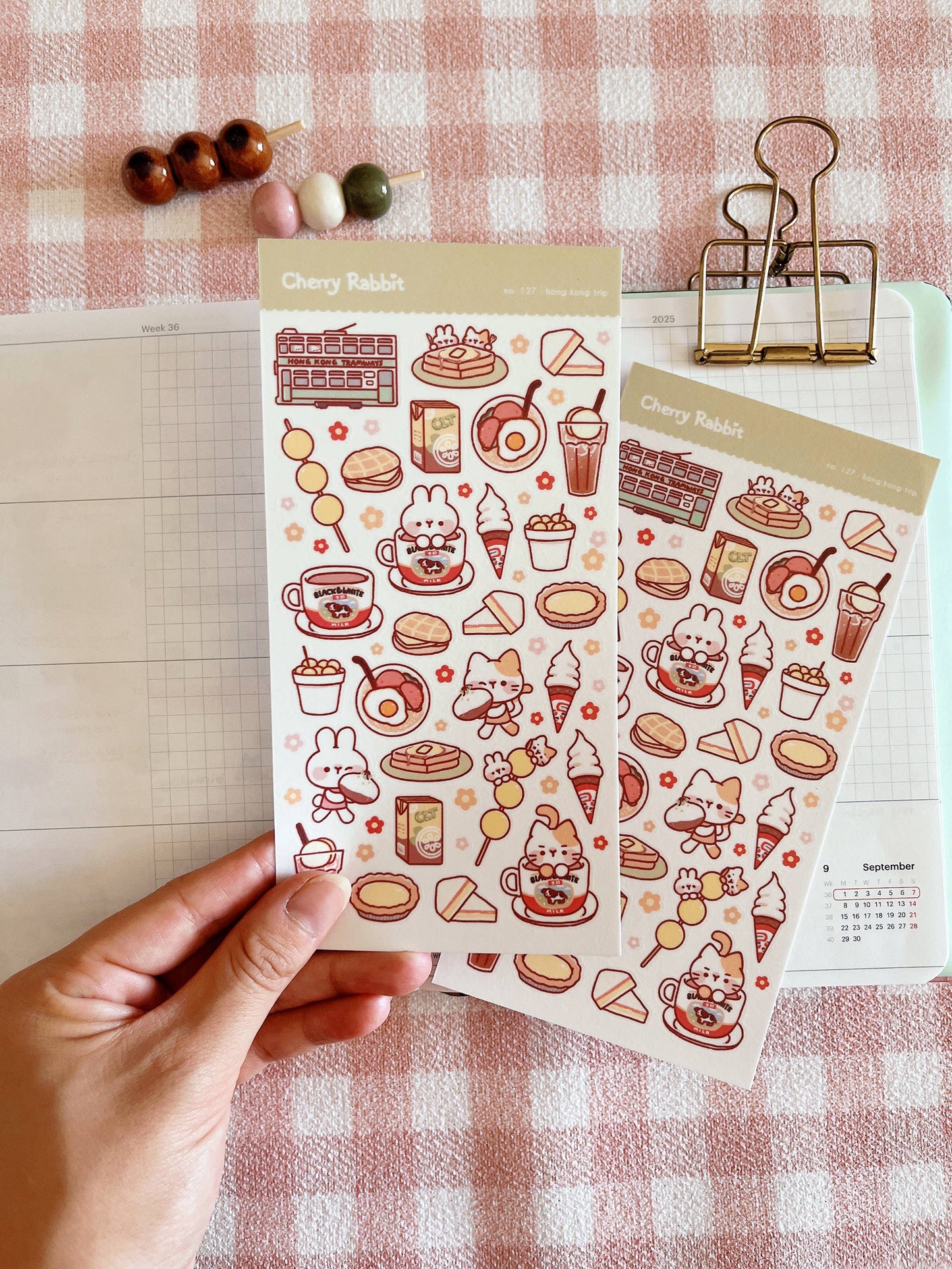 Cherry Rabbit | Hong Kong Trip Sticker Sheet no.127
