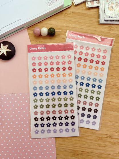 Cherry Rabbit | Deco Flowers Sticker Sheet no.136