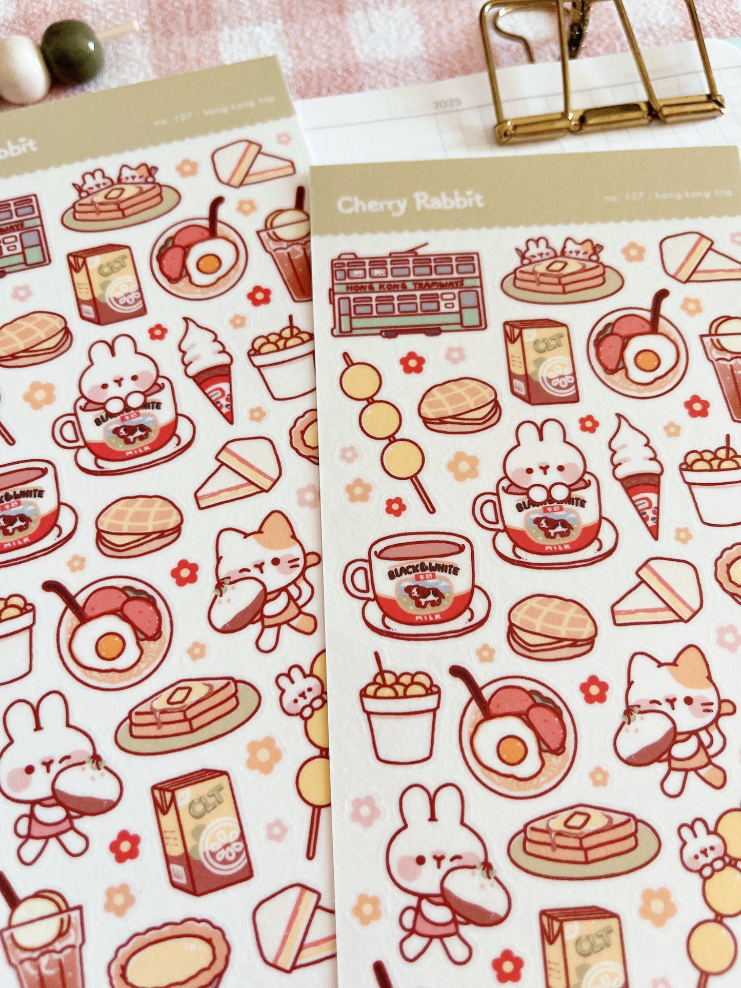 Cherry Rabbit | Hong Kong Trip Sticker Sheet no.127