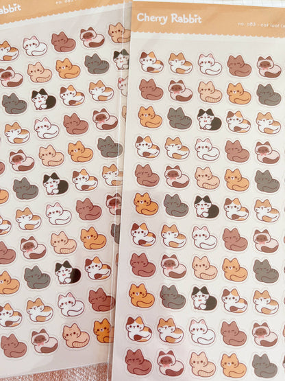 Cherry Rabbit | Cat Loafs (Mini Version) Sticker Sheet no.082 - ver.2