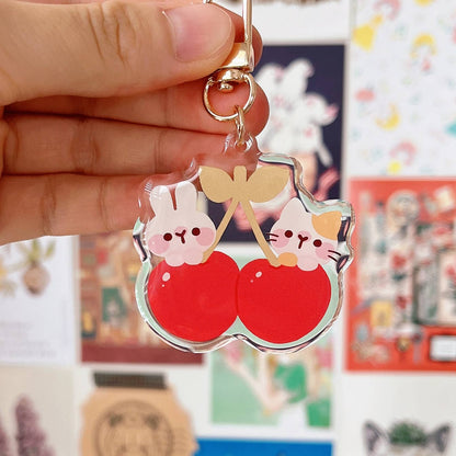 Cherry Rabbit | Cherry Friends Keychain
