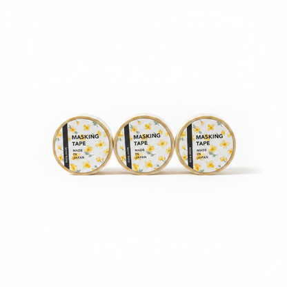 Mind Wave Masking Tape Flower Watercolor - 3 rolls